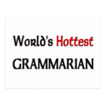 Worlds Hottest Grammarian Postcard