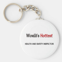 Worlds Hottest Health And Safety Inspector Keychains