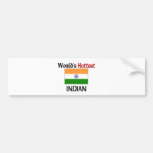 World's Hottest Indian Bumper Stickers