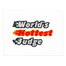 World's Hottest Judge Post Cards