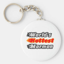World's Hottest Mormon Key Chain