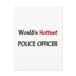 Worlds Hottest Police Officer postcards