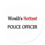 Worlds Hottest Police Officer stickers