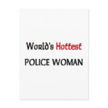 Worlds Hottest Police Woman postcards