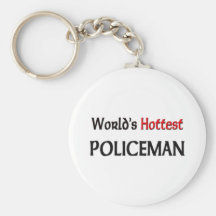 Worlds Hottest Policeman Keychains