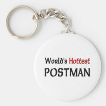 Worlds Hottest Postman Keychain