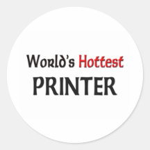 Worlds Hottest Printer Stickers
