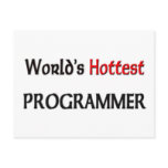 Worlds Hottest Programmer postcards