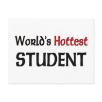 Worlds Hottest Student postcards