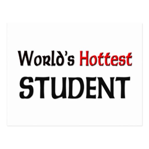 Worlds Hottest Student Postcard
