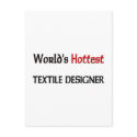 World's Hottest Textile Designer postcards