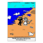 World's Largest Litter Box Funny Gifts & Tees Greeting Cards
