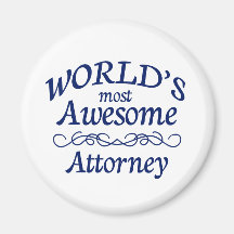 World's Most Awesome Attorney Refrigerator Magnet