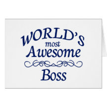 World's Most Awesome Boss Card