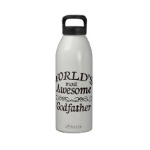 World's Most Awesome Godfather Reusable Water Bottles