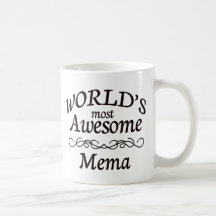 World's Most Awesome Mema Mug