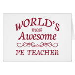 World's Most Awesome PE Teacher Cards