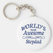 World's Most Awesome Stepdad Key Chains