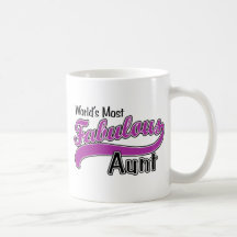 World's Most Fabulous Aunt Mugs