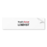 World's Sexiest Lobbyist bumper stickers