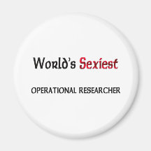 World's Sexiest Operational Researcher Fridge Magnet