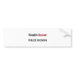 World's Sexiest Police Woman bumper stickers