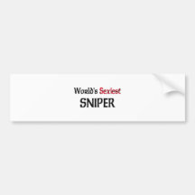 World's Sexiest Sniper Bumper Stickers