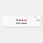 World's Sexiest Stage Manager Bumper Sticker