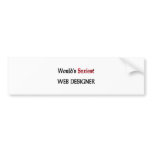 World's Sexiest Web Designer bumper stickers
