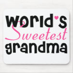 World's Sweetest Grandma mouse pad