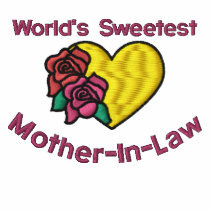 Worlds Sweetest Mother-In-Law Embroidered Shirt