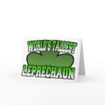 World's Tallest Leprechaun Greeting Card