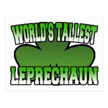 World's Tallest Leprechaun Postcard