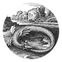 worm ouroboros stickers