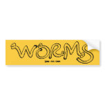 Worms! bumper stickers