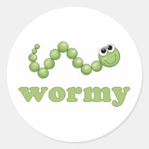 Wormy Sticker