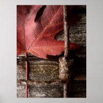 worn and weathered print