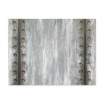 Worn Riveted Metal Grunge Textured postcards