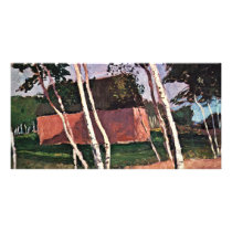 Worpsweder Landscape By Modersohn-Becker Paula Photo Greeting Card
