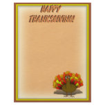 Worried Cartoon Thanksgiving Turkey flyers