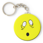 Worried Smiley Keychain