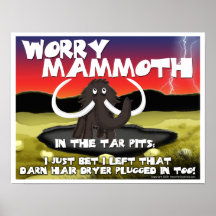 Worry Mammoth Poster