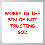 WORRY POSTER