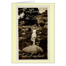 Worship Bible Scripture Card