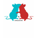 worship each other rats t-shirt