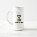 worth the wait pc hourglass icon mugs