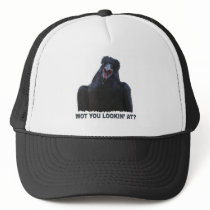 "WOT U LOOKIN' AT?"  Cap Trucker Hats