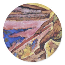 Wotan And Brünnhilde By Moser Koloman (Best Qualit Round Stickers