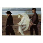 Wounded angel card
