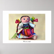 Woven doll posters